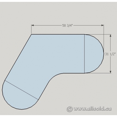 Maple V Shaped Corner Desk Workstation Table Allsold.ca Buy & Sell